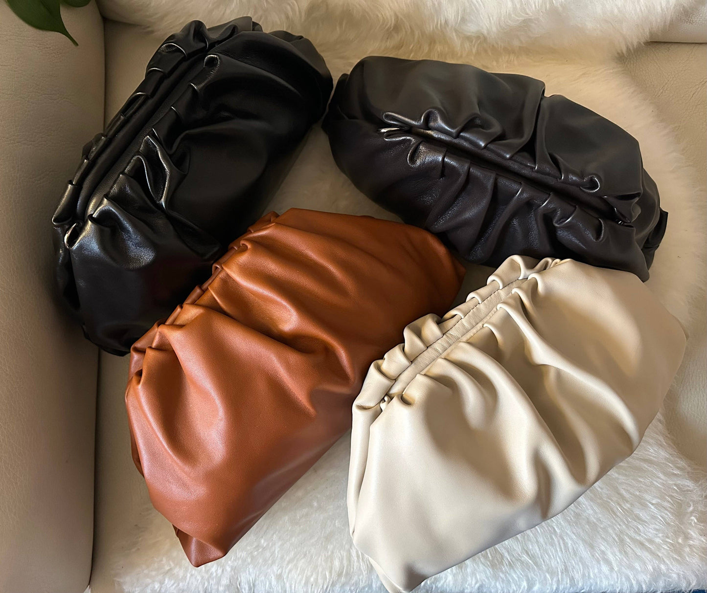 LARGE POUCH NAPPA - genuine leather