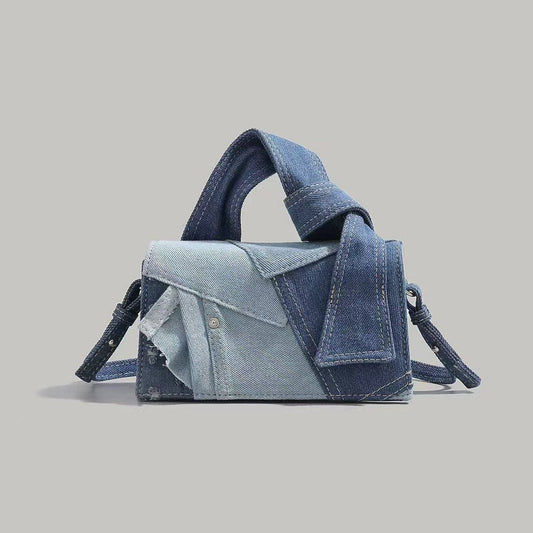Women's Simple Denim Fashion Crossbody Square Bag