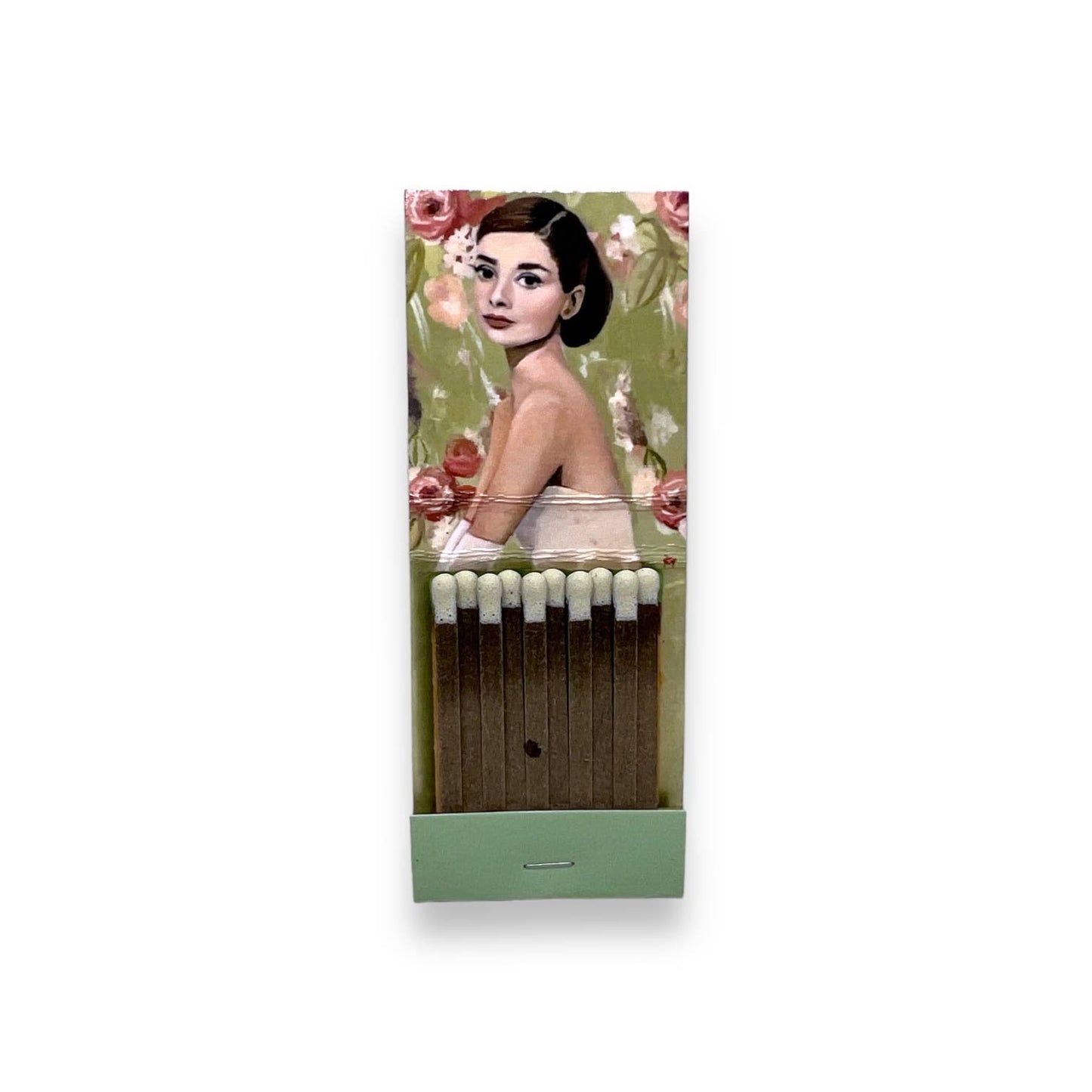 Audrey Hepburn Handmade Matchbook Print Framed