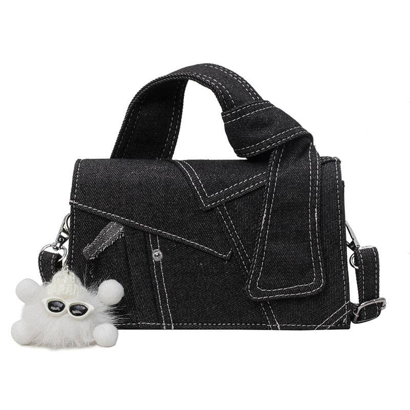 Women's Simple Denim Fashion Crossbody Square Bag